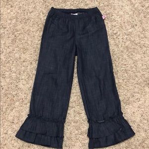 Ruffle Butts denim ruffle pants